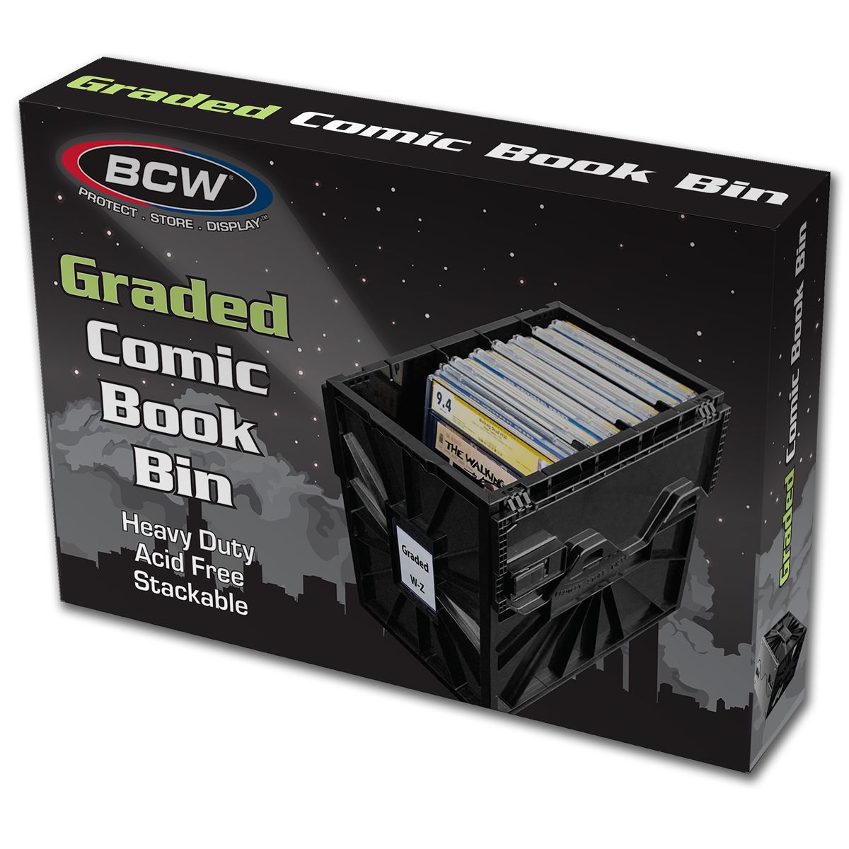 BCW Graded Comic Bin - BLACK